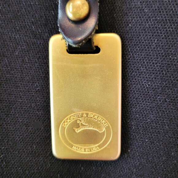 Vintage Dooney & Bourke Black Canvas Drawstring Tote | Made in USA - Picture 12 of 16